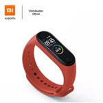 Ficha técnica e caractérísticas do produto Bracelete de Silicone para Pulseira Mi Band 3 / 4 Xiaomi Laranja