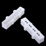 Ficha técnica e caractérísticas do produto Branco Elétrico 4 Cordas Baixo Guitarra Estilo Aberto Captador Capa Conjunto