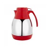 Ficha técnica e caractérísticas do produto Bule Térmico Inox com Gatilho 700 Ml Vermelho - Brinox