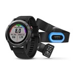 Bundle Fenix 5 - Cinza-smartwatch Gps Premium Multiesportivo + Monitor de Batimento Cardíaco Hrm-tri - Garmin