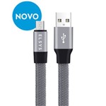 Cabo de Dados USB Caracol para Android - Cor Prata