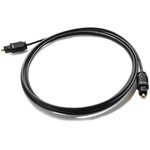 Ficha técnica e caractérísticas do produto Cabo Fibra Ótica 1+1 Toslink - Preto 1.8m - MD9 Info