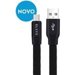 Ficha técnica e caractérísticas do produto Cabo Micro Usb Flat Retrátil Nylon Fast Data 1 Metro - Eacdor11-1 - El...