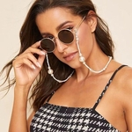 Ficha técnica e caractérísticas do produto Óculos cordão Cadeia Moda imitação de Pearl Neck Wear Anti-skid Óculos Cadeia Acessórios Anti-loss Sunglasses Cord