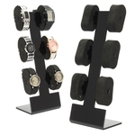 Ficha técnica e caractérísticas do produto Caixa de Armazenamento de Exibição de Relógio de Acrílico portátil Caso Pulseira Titular Display Rack Rack Vitrine Geral Decoração de Jóias