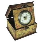 Ficha técnica e caractérísticas do produto Caixa Relógio de Madeira Haendel