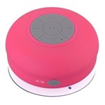 Ficha técnica e caractérísticas do produto Caixa Som Bluetooth a Prova D`Água Ventosa Fixação Rosa
