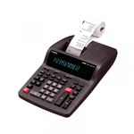 Ficha técnica e caractérísticas do produto Calculadora de Mesa Grande com Bobina Casio DR-120TM 220V Preta