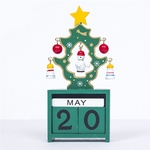 Ficha técnica e caractérísticas do produto Calendário de Natal Calendário Decoração de madeira boneco de neve Festival Árvore Advent Contagem regressiva