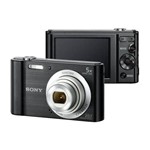 Ficha técnica e caractérísticas do produto Câmera Compacta Sony Dsc W-800 20.1 MP 2.7" com USB - Preto