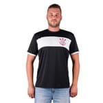 Ficha técnica e caractérísticas do produto Camiseta Corinthians Preto/Branco P