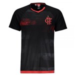 Ficha técnica e caractérísticas do produto Camiseta Flamengo Braziline Rally Raglan Masculina - Preta