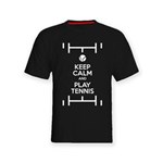 Ficha técnica e caractérísticas do produto Camiseta Keep Calm And Play Tennis - G - Preto