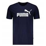 Ficha técnica e caractérísticas do produto Camiseta Puma Essentials Marinho e Branca