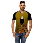 Ficha técnica e caractérísticas do produto Camiseta Raglan Pássaro Freirinha Masculina