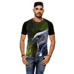 Ficha técnica e caractérísticas do produto Camiseta Raglan Pássaro Harpia Masculina