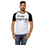 Ficha técnica e caractérísticas do produto Camiseta Raglan Pjb Sou Digital Masculina