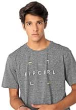 Ficha técnica e caractérísticas do produto Camiseta Rip Curl Square Logo Grafite