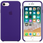 Ficha técnica e caractérísticas do produto Capinha Case Iphone 8 Roxa com Película de vidro 5D