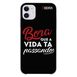 Ficha técnica e caractérísticas do produto Capinha Preta - Frase Bora - iPhone 11