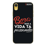 Ficha técnica e caractérísticas do produto Capinha Preta - Frase Bora - IPhone XR