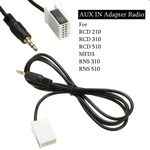 Ficha técnica e caractérísticas do produto Carro USB 3.5mm AUX IN Adaptador de Rádio MP3 Player Cabo Para Kabel / VW / RCD510 Series Modificação de Carro AUX CableFor iPhone / iPod