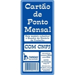 Ficha técnica e caractérísticas do produto Cartão de Ponto Mensal Com CNPJ – 100 Unid Tamoio