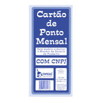 Ficha técnica e caractérísticas do produto Cartão de Ponto Mensal com CNPJ com 100 unidades - Tamoio