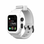 Ficha técnica e caractérísticas do produto Caso impermeável para Apple Watch Banda 4 iWatch Bandas Strap Silicone 44 milímetros 40 milímetros Pulseira relógio inteligente Acessórios Electronic