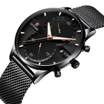 Ficha técnica e caractérísticas do produto Casual Men relógio de pulso Sports Watch 5 Pointer Tempo Masculino Mantendo o relógio Men's Wristwatch