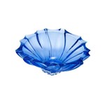 Ficha técnica e caractérísticas do produto Centro de Mesa de Vidro Plástica 33cm Rojemac Azul