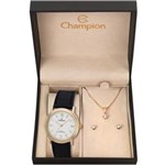 Ficha técnica e caractérísticas do produto Champion Feminino Dourado Couro com Colar e Brincos Ch22279w