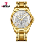 Ficha técnica e caractérísticas do produto Chenxi 050a relógio marca de quartzo relógio Popular relógio de ouro dos homens