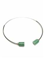 Choker Prata Água Dulce Verde