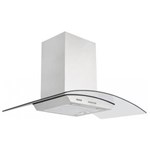 Ficha técnica e caractérísticas do produto Coifa de Parede 90cm em Aço Inox + Vidro - New Vetro 90 - Tramontina - 220V