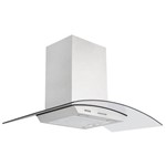 Ficha técnica e caractérísticas do produto Coifa Inox + Vidro New Vetro 90 Cm 220V