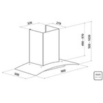 Ficha técnica e caractérísticas do produto Coifa Inox + Vidro New Vetro 95800/008 - 220V