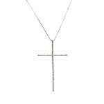 Ficha técnica e caractérísticas do produto Colar Infine Crucifixo Ródio Branco