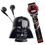Conjunto Star Wars - Kit com Relógio e Rádio - Darth Vader - Candide - Disney