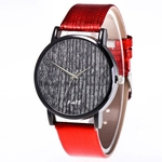 Ficha técnica e caractérísticas do produto Couro com casca preta relógio de quartzo homens e mulheres relógios Quartz Relógio F472