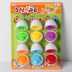 Ficha técnica e caractérísticas do produto Criança Simulate ovo Forma Cores formas Correspondência de Blocos de Puzzle Toy aleatória Estilo Baby toys