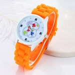 Ficha técnica e caractérísticas do produto Crianças Crianças bonito Pattern Dial urso dos desenhos de relógio de quartzo de silicone relógio de pulso pulseira