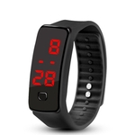 Ficha técnica e caractérísticas do produto Criativa LED Silicone Pulseira Pulseira Moda de Fitness Sports Watch Band