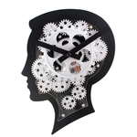 Ficha técnica e caractérísticas do produto Criativo Cérebro Design Engrenagem Relógio De Parede Grande Relógio De Parede Para Decoração De Escritório Em Casa