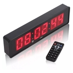 Ficha técnica e caractérísticas do produto Cronometro Relógio Led Digital Parede Mesa Com Controle 2113