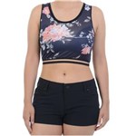 Ficha técnica e caractérísticas do produto Cropped Rip Curl Floral - Preto - G