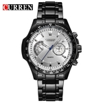Ficha técnica e caractérísticas do produto Curren 8020 Negócios Quartz Relógio Men aço inoxidável relógio Mens Relógios