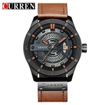 Ficha técnica e caractérísticas do produto CURREN 8301 Homens Militar Sports relógios dos homens Quartz Date Relógio Man Leather Casual relógio de pulso Relogio Masculino