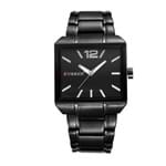 Curren* 8132 Relógio Masculino Aço Inox Quartz (Preto)