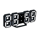 Ficha técnica e caractérísticas do produto 3D Digital LED Secretária Relógio Despertador de mesa Despertador Snooze 24 ou 12 horas exibe o relógio